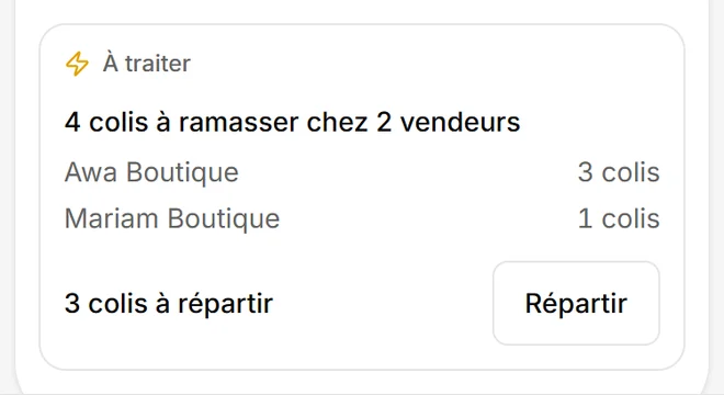 Capture de l’application Eazysell, compte d’exemple