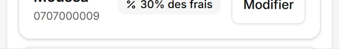 Capture de l’application Eazysell, compte d’exemple